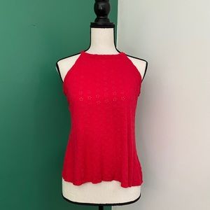 Nikki red top sleeveless S